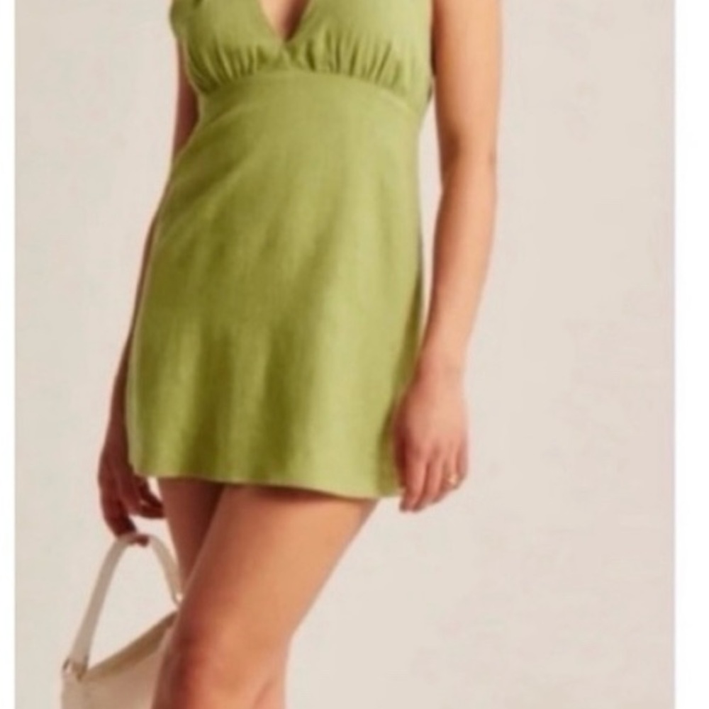 Abercrombie & Fitch Green Mini Dress